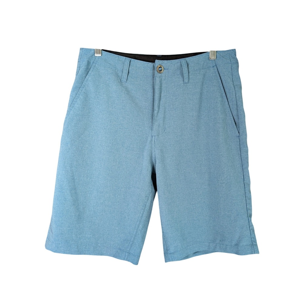 Volcom Shorts Mens 31 Turquoise Blue Surf & Turf Hybrid 4-Way Stretch